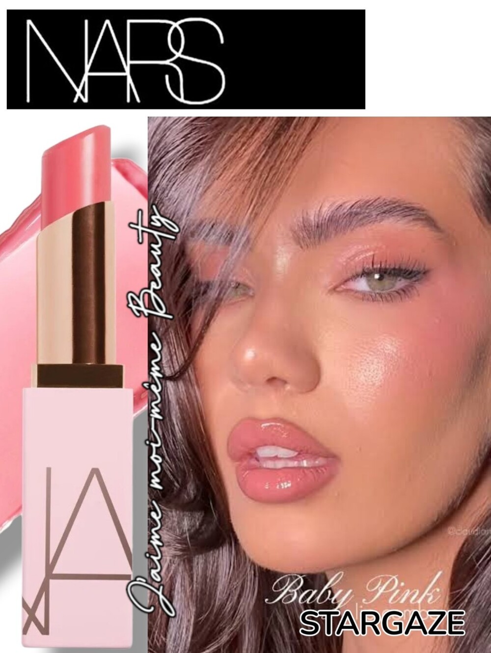 NARS Stargaze After Glow Hydrating Sheer Tinted Lip Balm Baby Pink NEW
